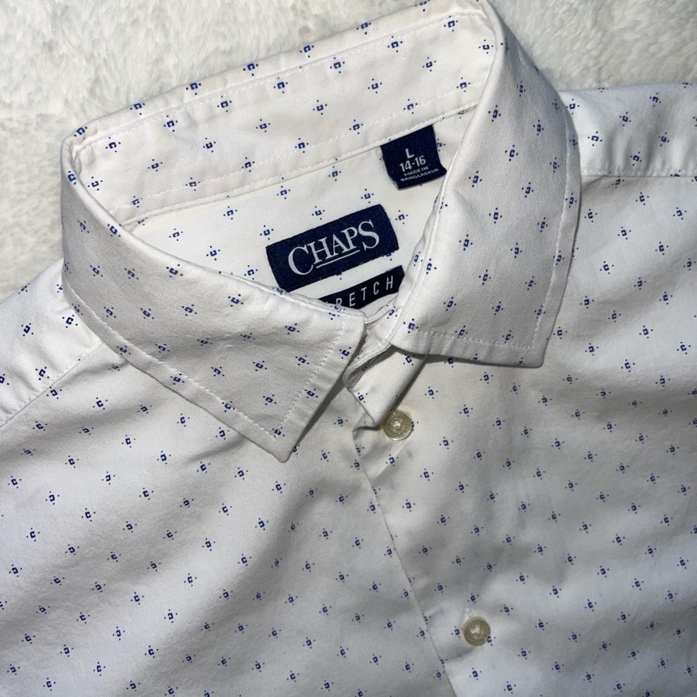 Boys Cotton white bottom up Dress shirt size 14